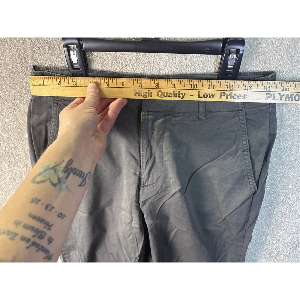Outerknown S.E.A. Mission Jogger Pants Women 2 Grey Organic Cotton Ankle Zip NEW